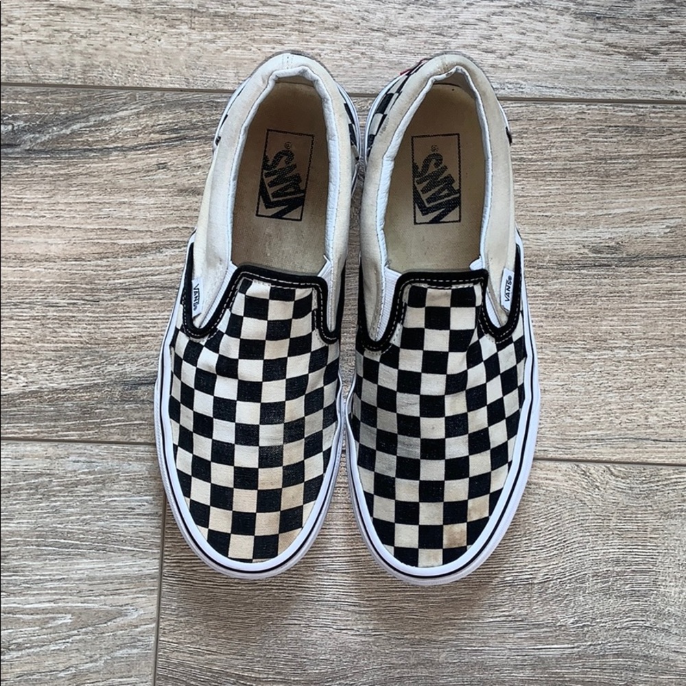 Checkerboard Slip-on Vans